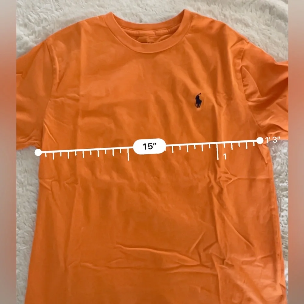 Polo Ralph Lauren -Boys Signature Pony T-shirt ,  size: Medium (10-12) , Orange - Picture 4 of 6